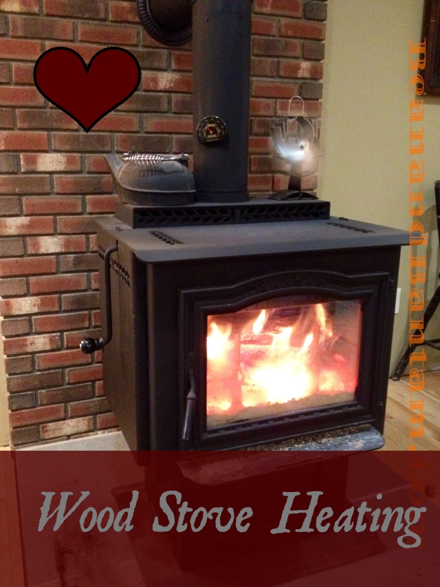 Heating with a wood stove, on our homestead, during the Vermont winter