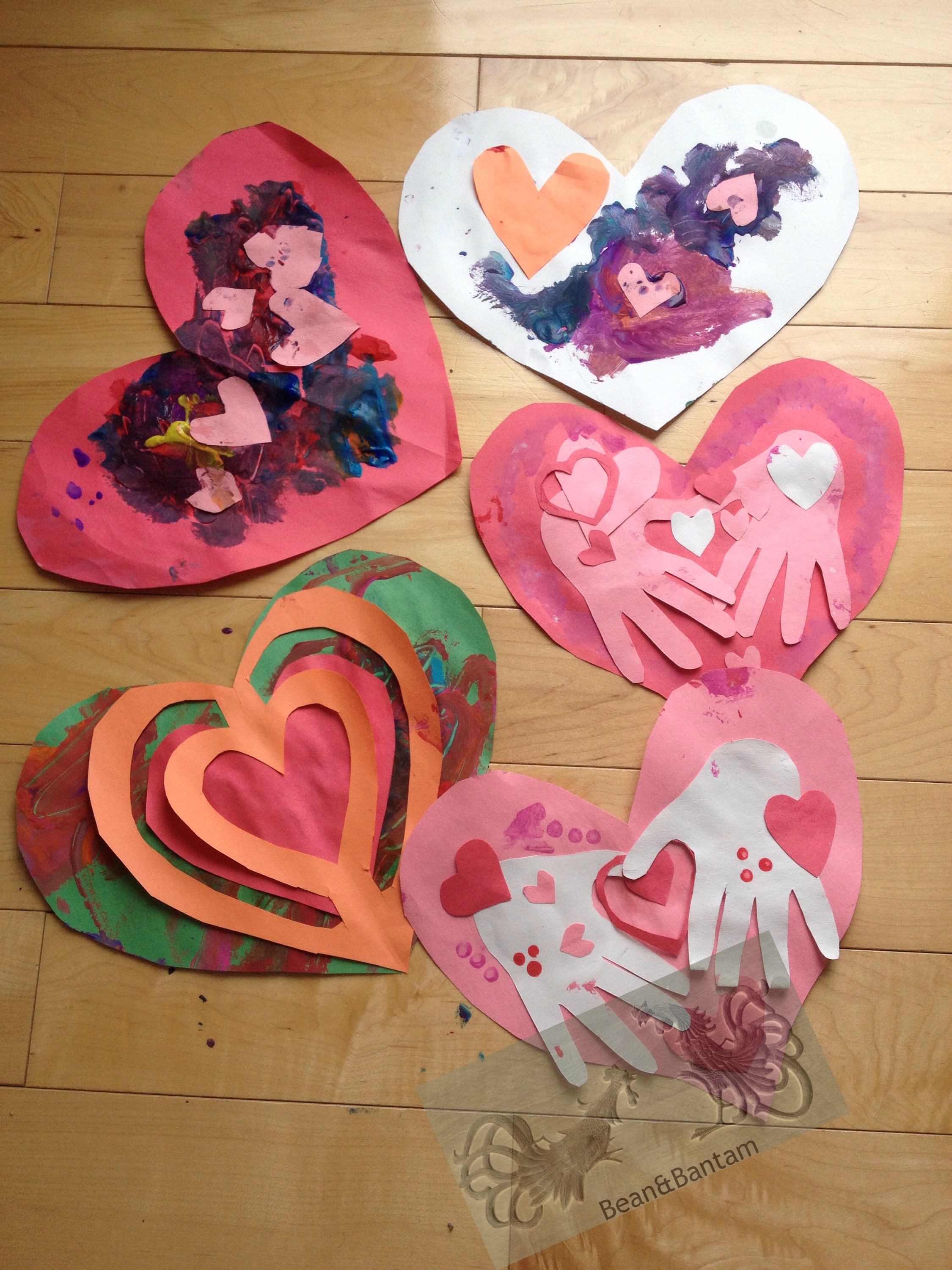 Messy Kid Fun: handmade valentines with a two and a half year old