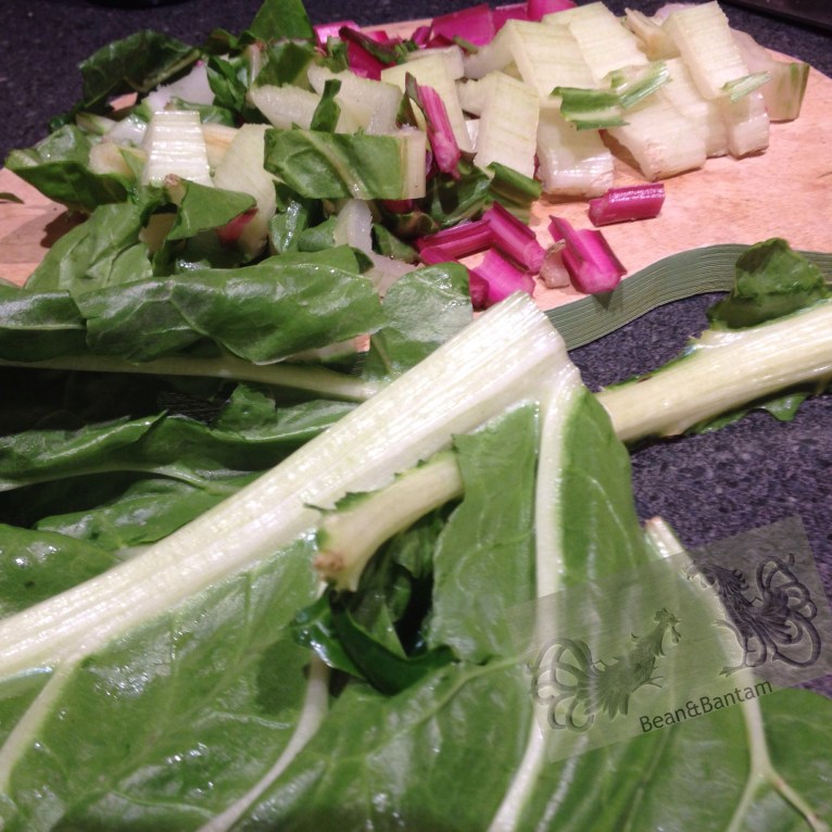 chopping chard